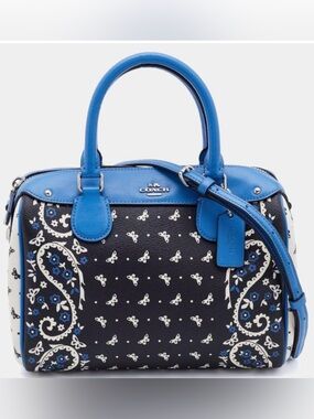 NWT! Coach Butterfly Bandana Print Mini Bennett Satchel (Style F59328)